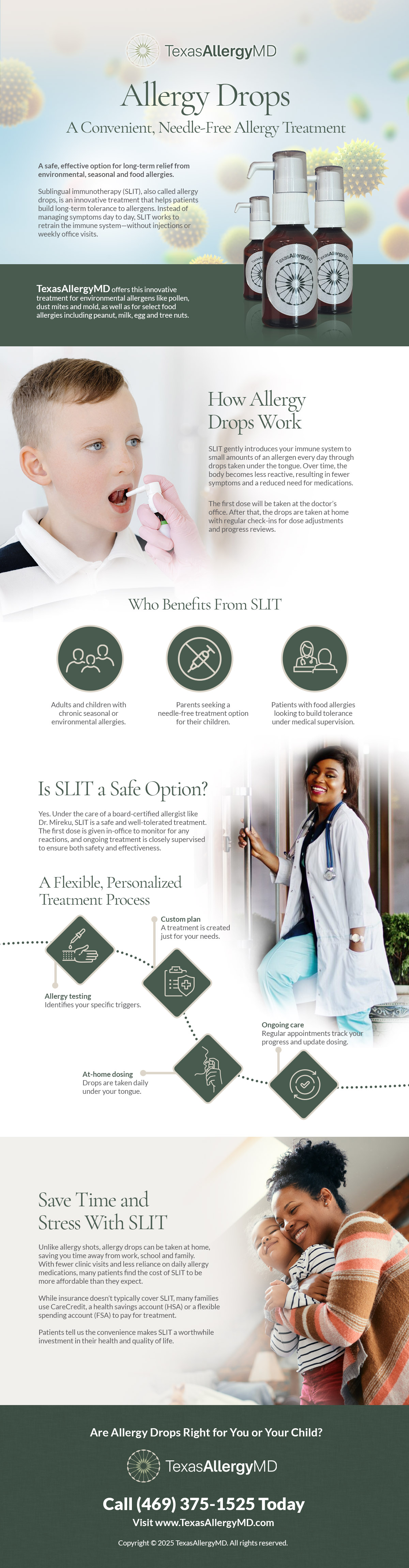 Why choose allergy drops for treatment, with an infographic.