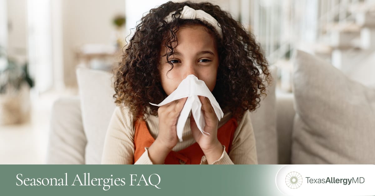 Common questions about seasonal allergies.