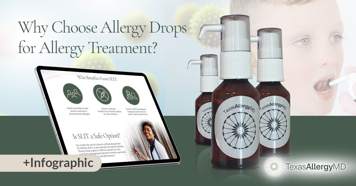 Why choose allergy drops for treatment, with an infographic.