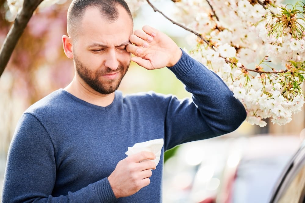 Common symptoms of environmental allergies.